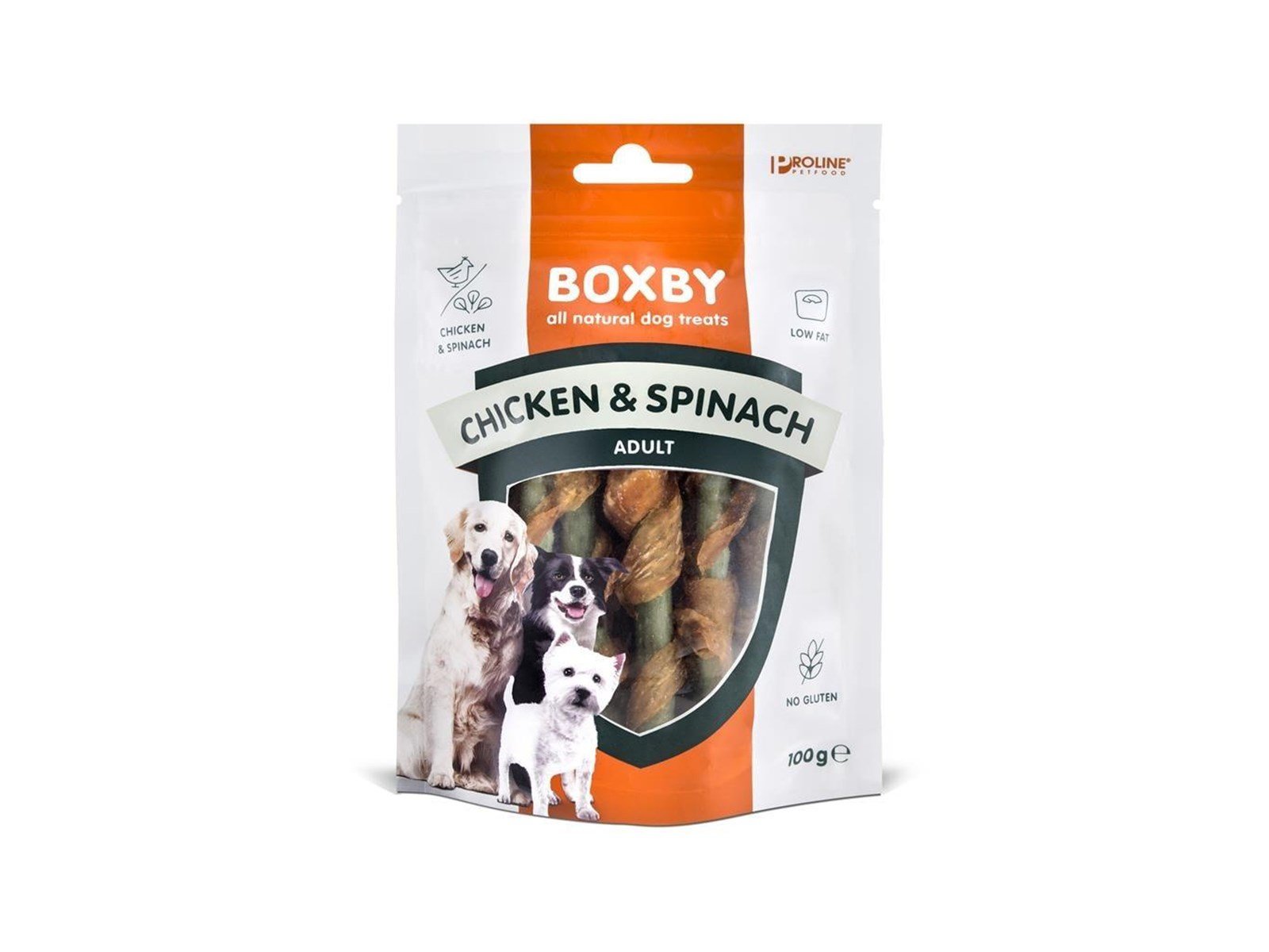 BOXBY - Chicken & Spinach 100g - (PL10863) BOXBY - Chicken & Spinach 100g - (PL10863)
